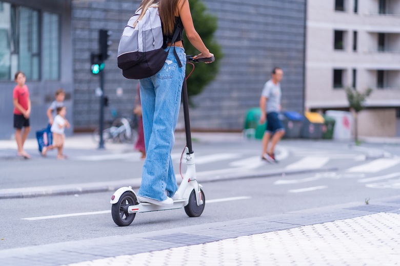 scooter elétrica ou patinete